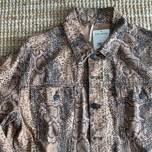 FREE PEOPLE - NWT snake print jacket